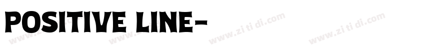 POSITIVE LINE字体转换